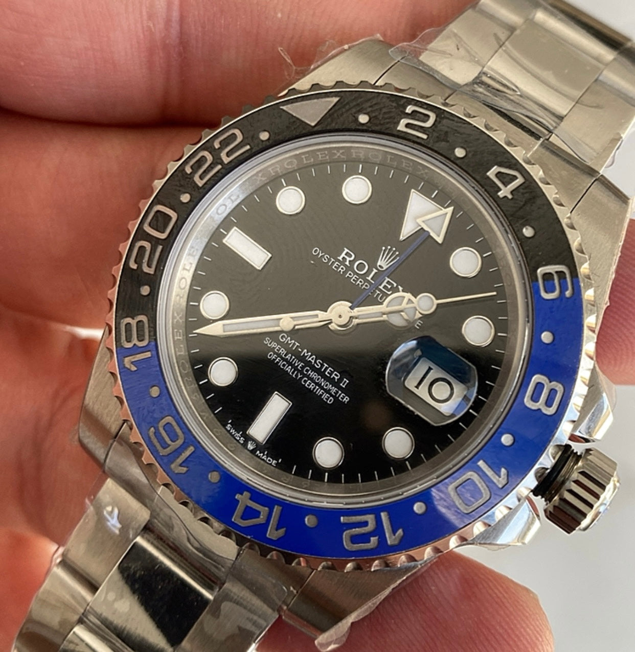 حبة واحدة فقط - رولكس جي ام تي باتمان كلين طبق الاصل