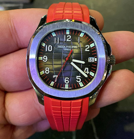 باتيك فيليب تكوا نوت ستراب احمر طبق الأصل (صور حقيقية دون تعديل)