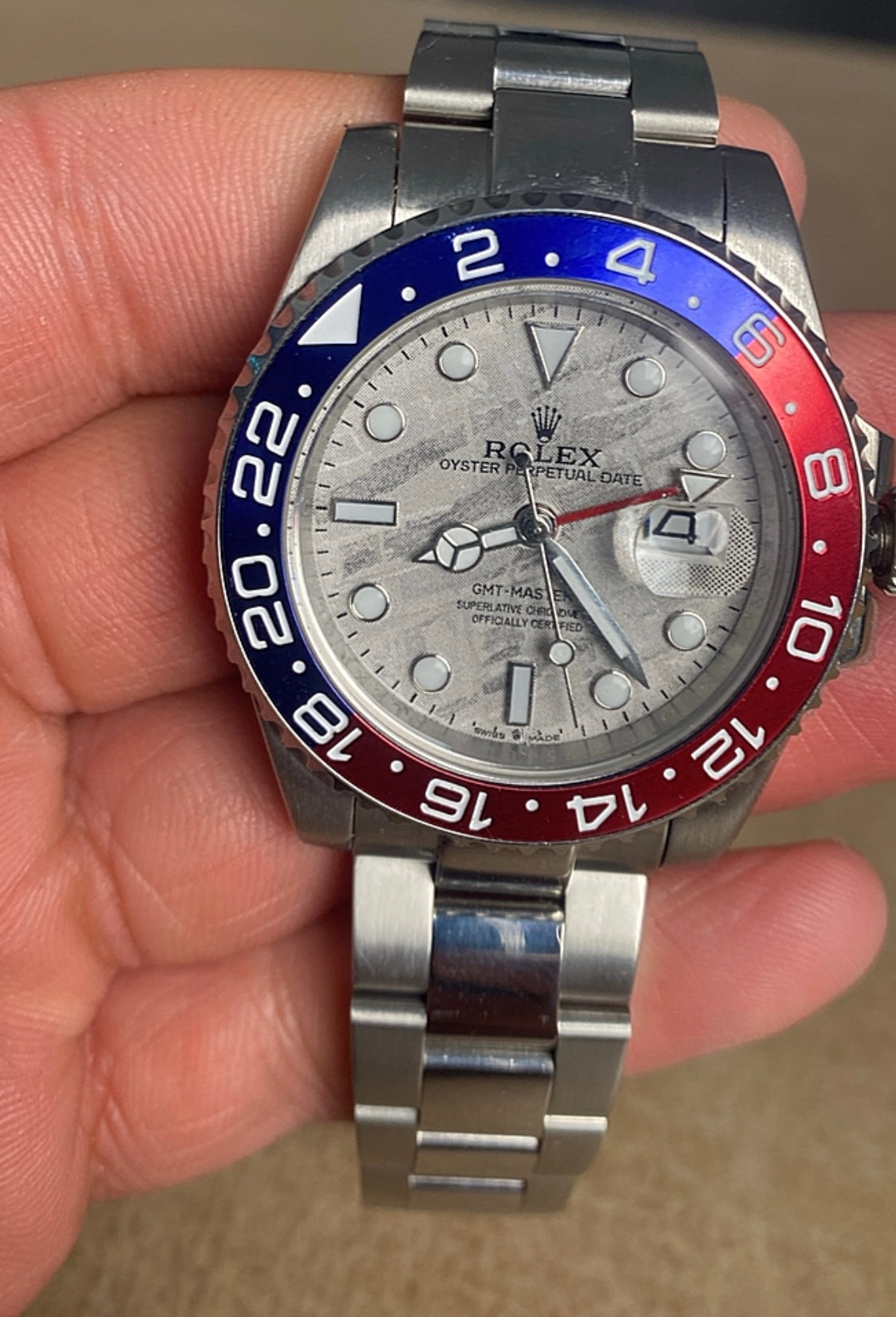 43 mm رولكس ببسي ماربل - مستعملة بحالة الحديد sold out