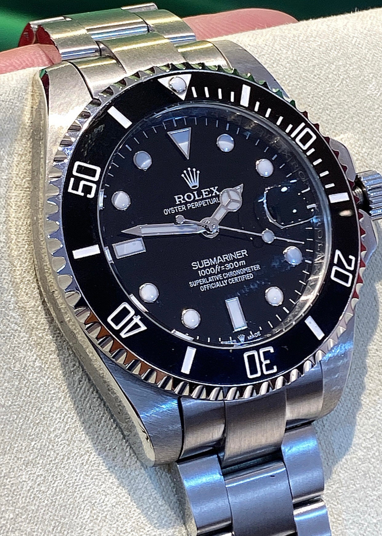 41 mm رولكس سابمارينر اسود اصدار ٢٠٢٤ كلين تايتل + الكارد الذكي الجديد