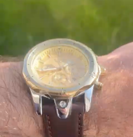 ساعة lige الاصدار الابيض والذهبي