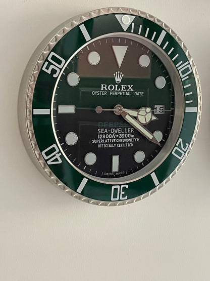 ساعة حائط رولكس ديب سي مينا اخضر اومبريه السعر ٢٠٠  دينار اردني قطعه واحده