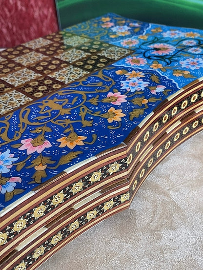 تحفة فنية صناعة يدوية - طاولي و شطرنج رسمة واحدة فقط يعني الحبة الوحيدة في العراق - احجار الطاولي و الشطرنج صناعة يدوي  بادق التفاصيل (t5)