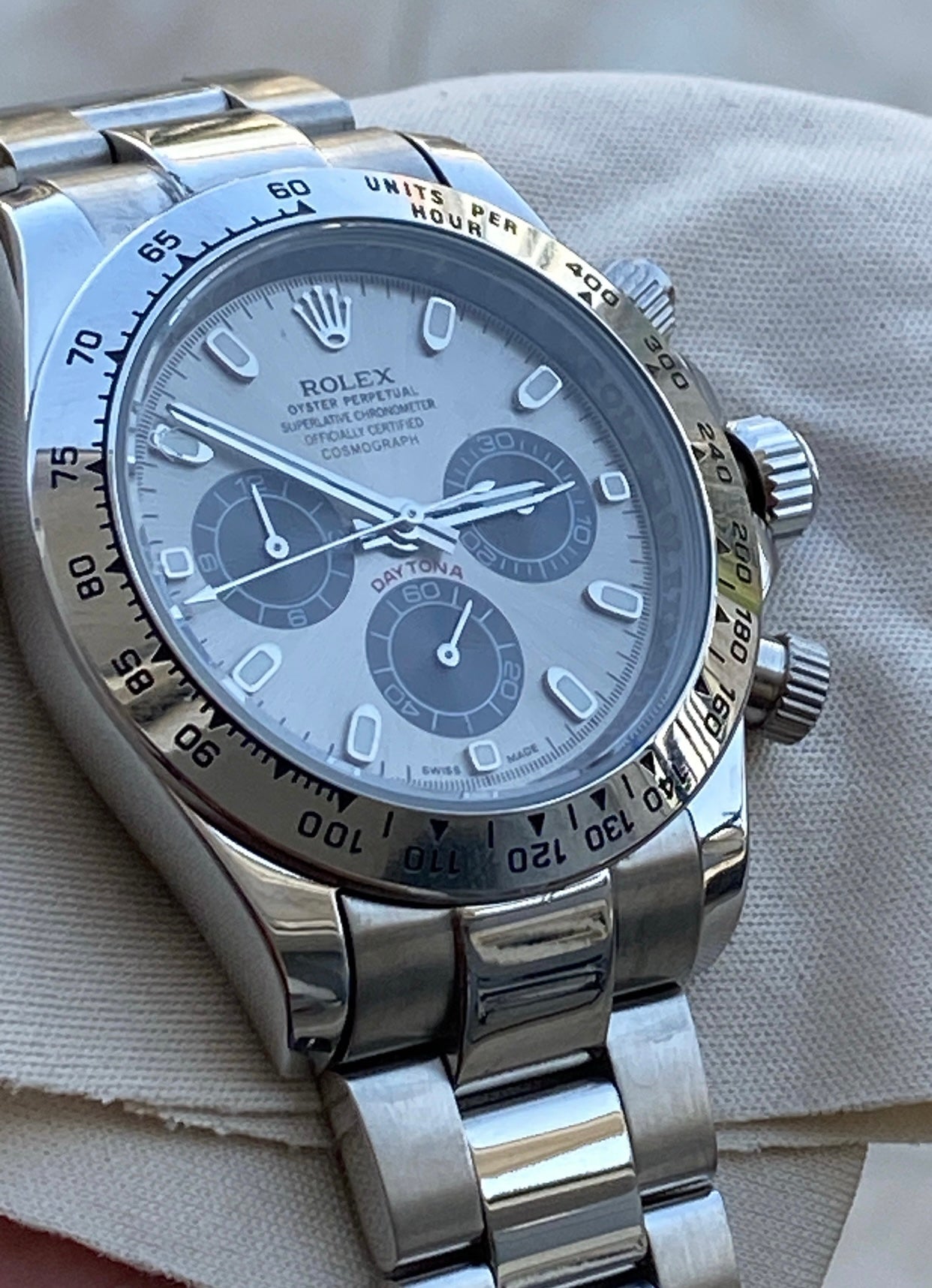 عرض الساعه رقم ١٠٠ في المتجر رح نبيعها بسعر التكلفه - دايتونا تايتانيوم اصدار ٢٠٠٧