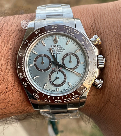 رولكس دايتونا ٢٠٢٥ كوزموجراف ايس بلو - كلين طبق الاصل ماكينة سويسري