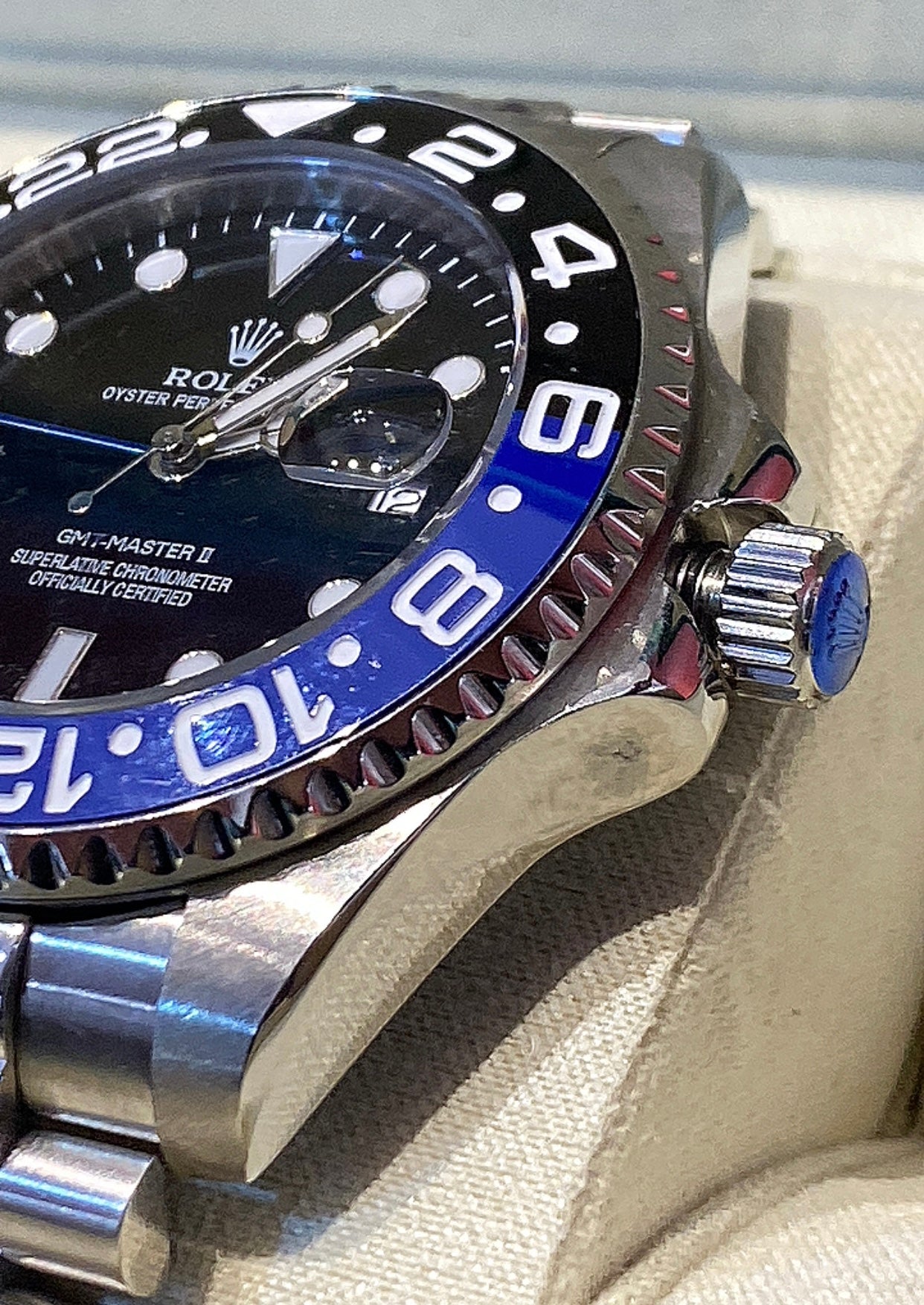 43 mm رولكس باتمان اصدار ٢٠٢٤ كلين تايتل + الكارد الذكي الجديد