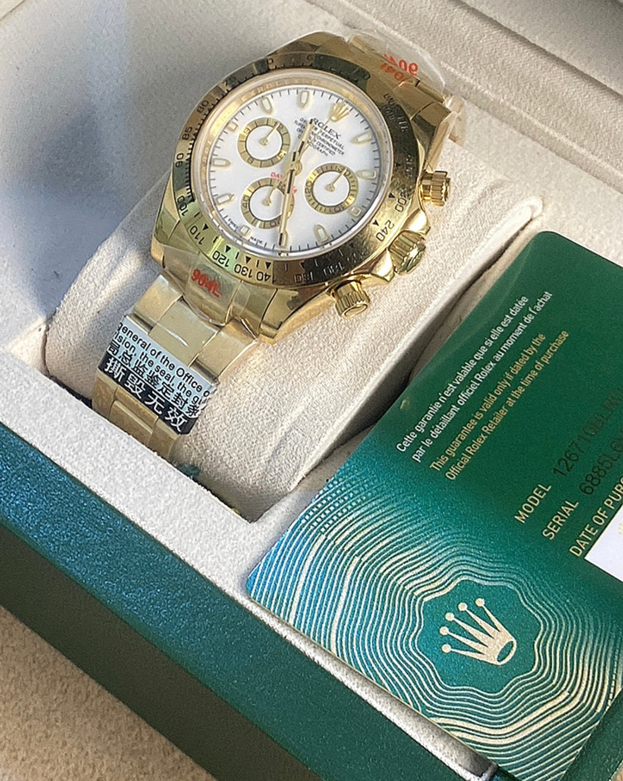 Cosmograph Daytona Yellow Gold – White Dial