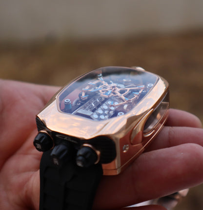 ( السعر بالاردني ٦٣٠ ) jacob & co bugatti chiron - اصدار كاين ماكينة سويسري صناعة يدوية من الداخل صناعة يدوي (Copy)