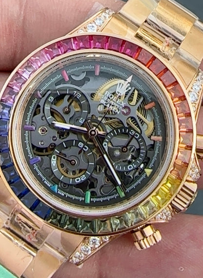Rolex Daytona Rainbow مصنع لاكجري بلس طبق الاصلية