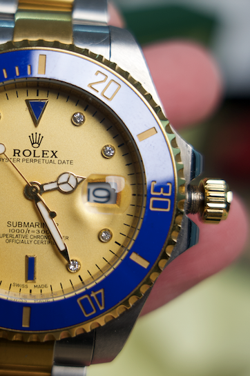 41 mm رولكس سابمارينر ذهبي و ازرق اصدار محدود - قطعة واحدة
