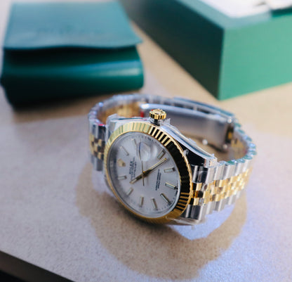 رولكس دايت جست كلين - جوبلي ستانلس و ذهب ١٨ طلاء - ماكينة سويسري طبق الاصل