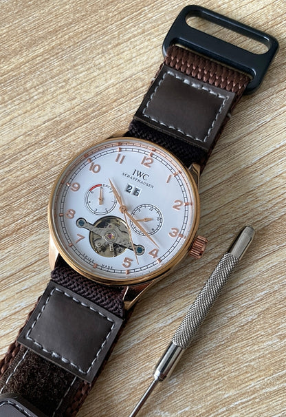 IWC AFTER MARKET EDIT 952 - الساعة كاين طبق الأصلية تم التعديل عليها - الساعة فينتج دون اوراق