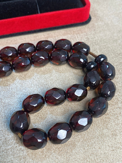 سبحة حجر سندلوس صناعة يدوية  (S8)