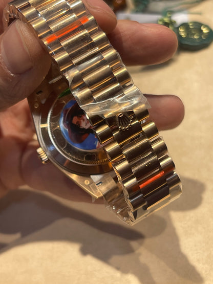 رولكس داي ديت كلين روز جولد سير بريزيدنشل