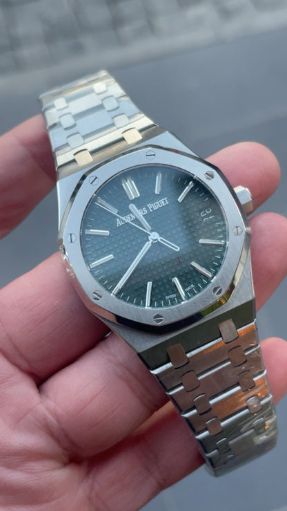 audemars piguet كلين مطابقه مينا اخضر قطعه واحده