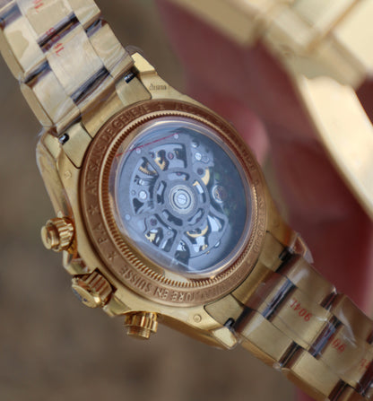 Rolex Daytona Green Ruby 40 mm  -قطعة كلين طبق الأصل ماكيمة سويسري طبق الأصل متوفر حبة واحدة في كل العراق