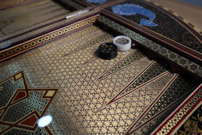 طاولي + شطرنج قطعة فنية للاقتناء - حجم كبير