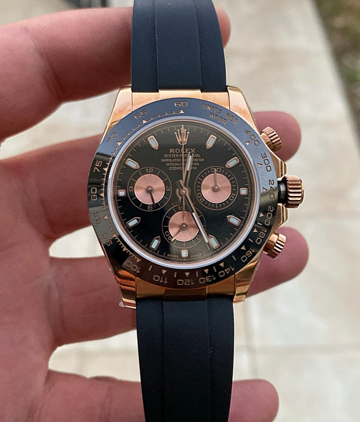 رولكس دايتونا كوزموجراف ستراب اويستر فليكس - كلين طبق الأصل