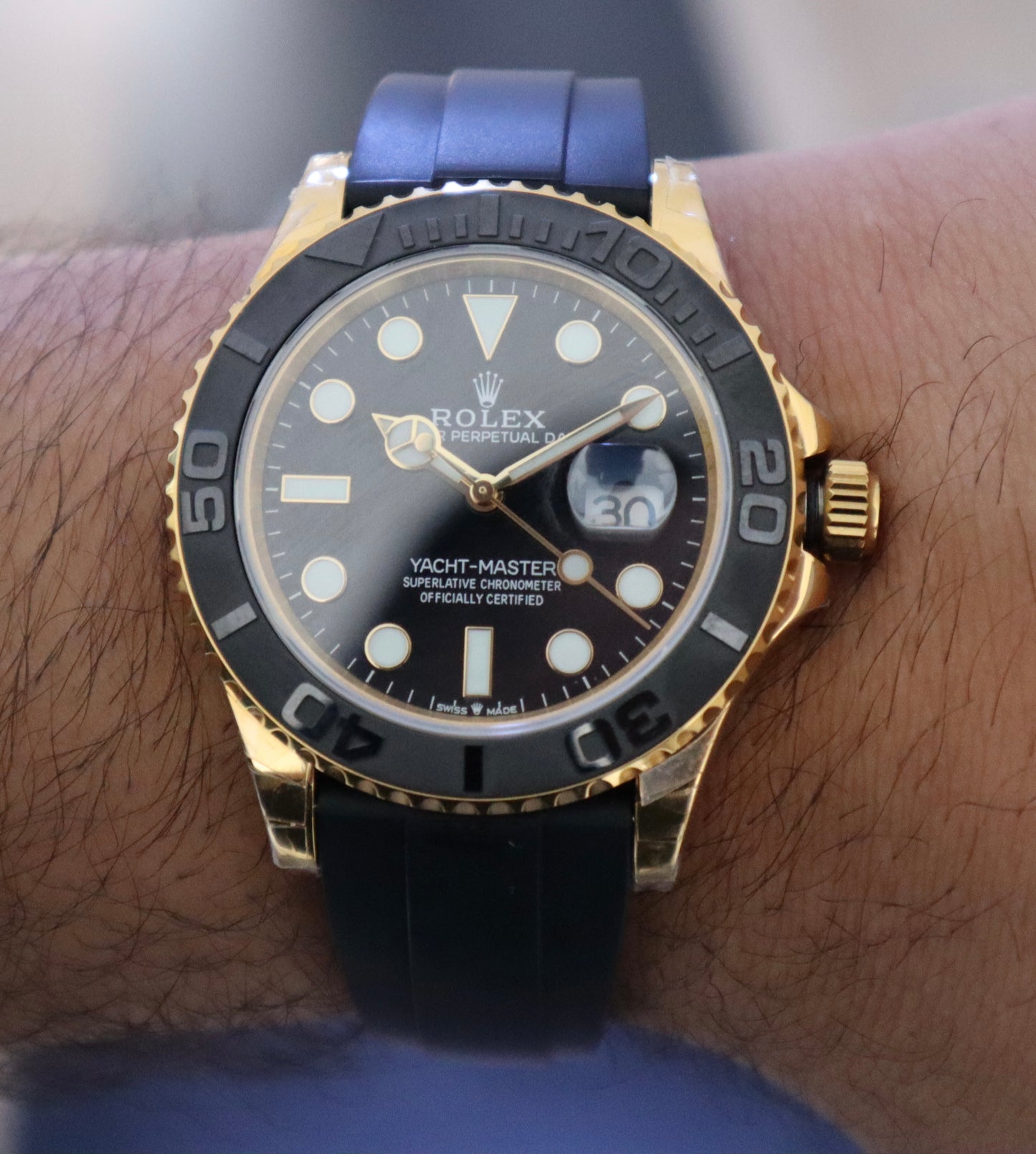 رولكس ياخت ماستر - الجودة مصنع كلين ماكينة سويسري (السعر بالاردني 550)