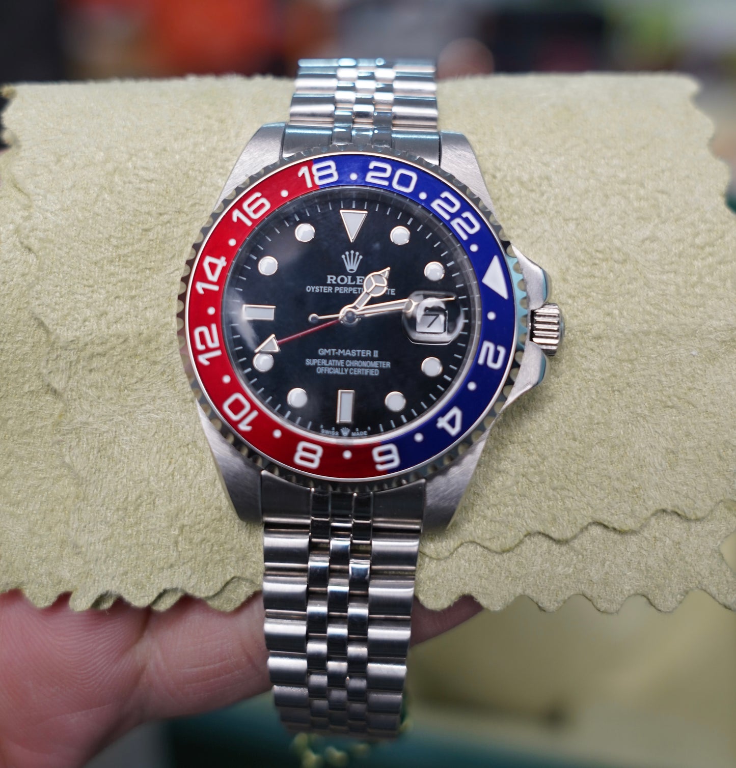 43 mm رولكس جي ام تي ببسي سوبر كواليتي