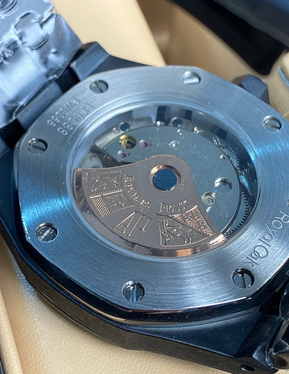 Audemars Pigue  Calendar blue 41 mm (كلين تايتل)
