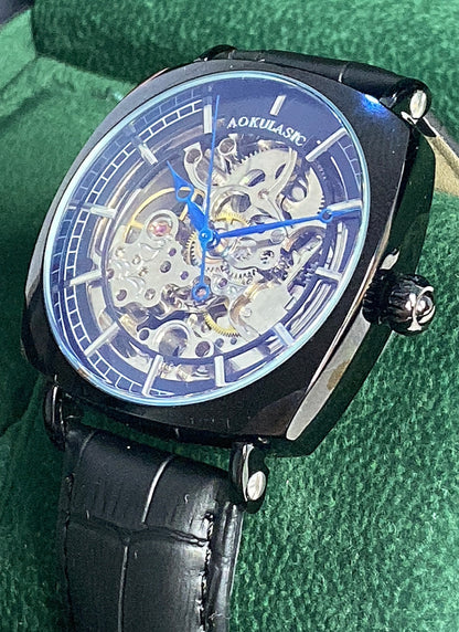 ساعة اكوالاسك ماكينة سويسرية اوتوماتك ويندنج - قطعتين ويا كارد الكفالة المختوم