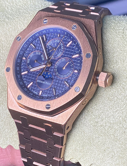 AP Royal Oak Calendar rose gold 41 mm - Clone - قطعة واحدة