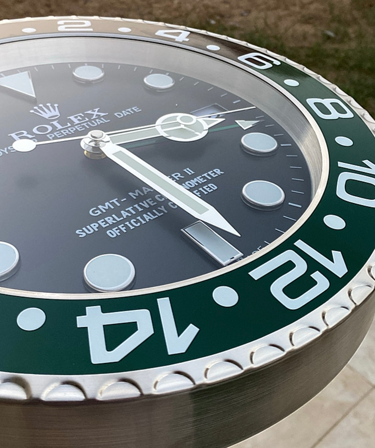 قسم رجال الاعمال - ساعة رولكس سبرايت للحائط - صناعة يدوية للمينا منفذ تاريخ و ارقام لومينوس مثّل ساعة اليد الاصلية