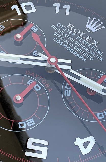 قسم رجال الاعمال - ساعة رولكس دايتونا ماكلرن  للحائط - صناعة يدوية للمينا  - ارقام لومينوس مثّل ساعة اليد الاصلية