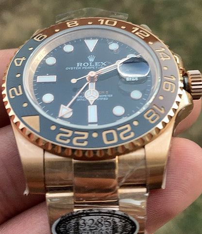 ROLEX GMTMASTER ROOTBEER- كلين طبق الأصل بالتعقيدات و السيريال