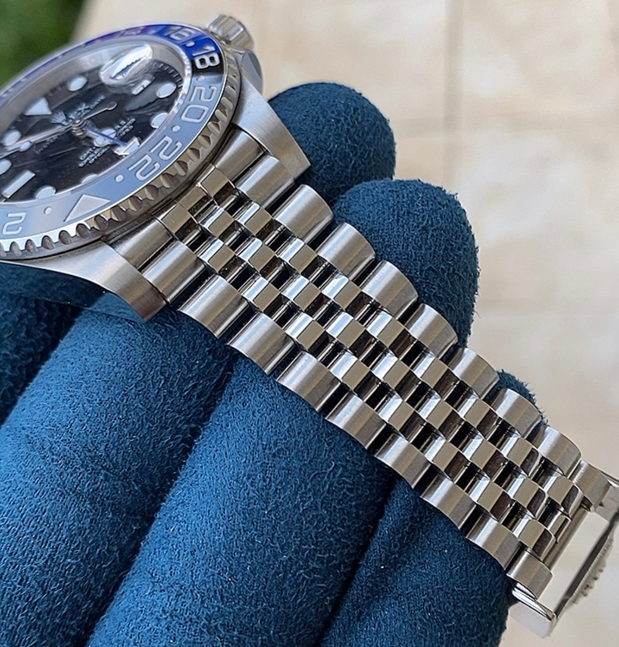 ٣٥٥٠ شيكل توصيل لفلسطين رولكس باتمان كلين طبق الأصل - سيريال حقيقي ماكينة سويسري