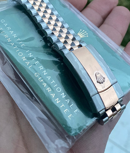 36 mm رولكس ديت جستستيل وذهب إيفروز بقرص ماربل