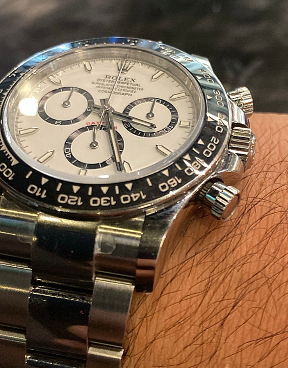 رولكس دايتونا باندا - كلين طبق الأصل و ماكينة سويسري نفس التعقيدات طبق الأصل كوزموجراف