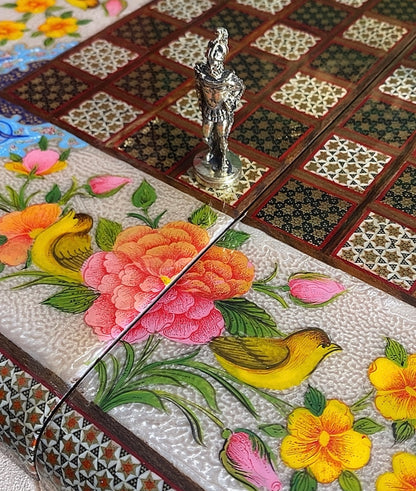 تحفة فنية صناعة يدوية - طاولي و شطرنج رسمة واحدة فقط يعني الحبة الوحيدة في العراق - احجار الطاولي و الشطرنج صناعة يدوي  بادق التفاصيل (t2)