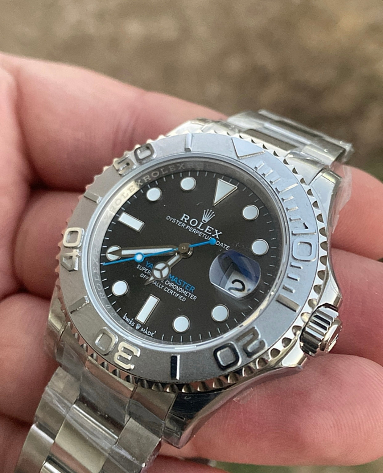 ROLEX YACHT MASTER ONE - كلين طبق الأصل بيزل تايتانيوم