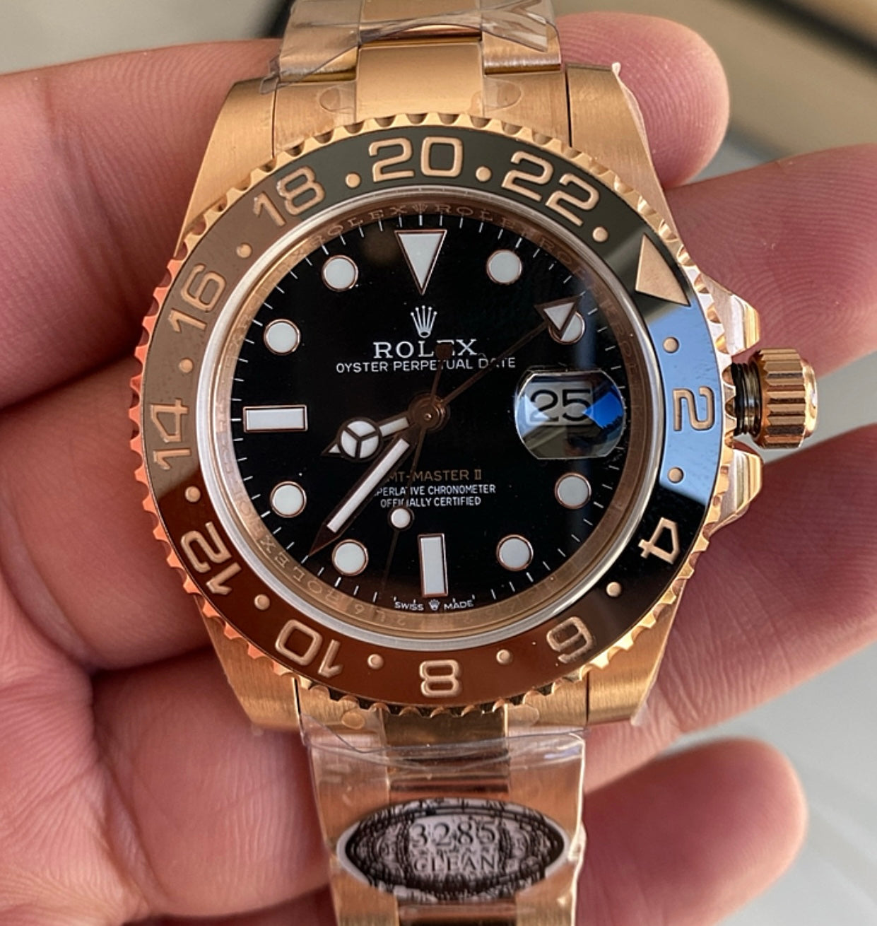 رولكس جي ام تي رووت بيير / كلين طبق الأصل ماكينة سويسري طبق الأصل حبة وتحدة