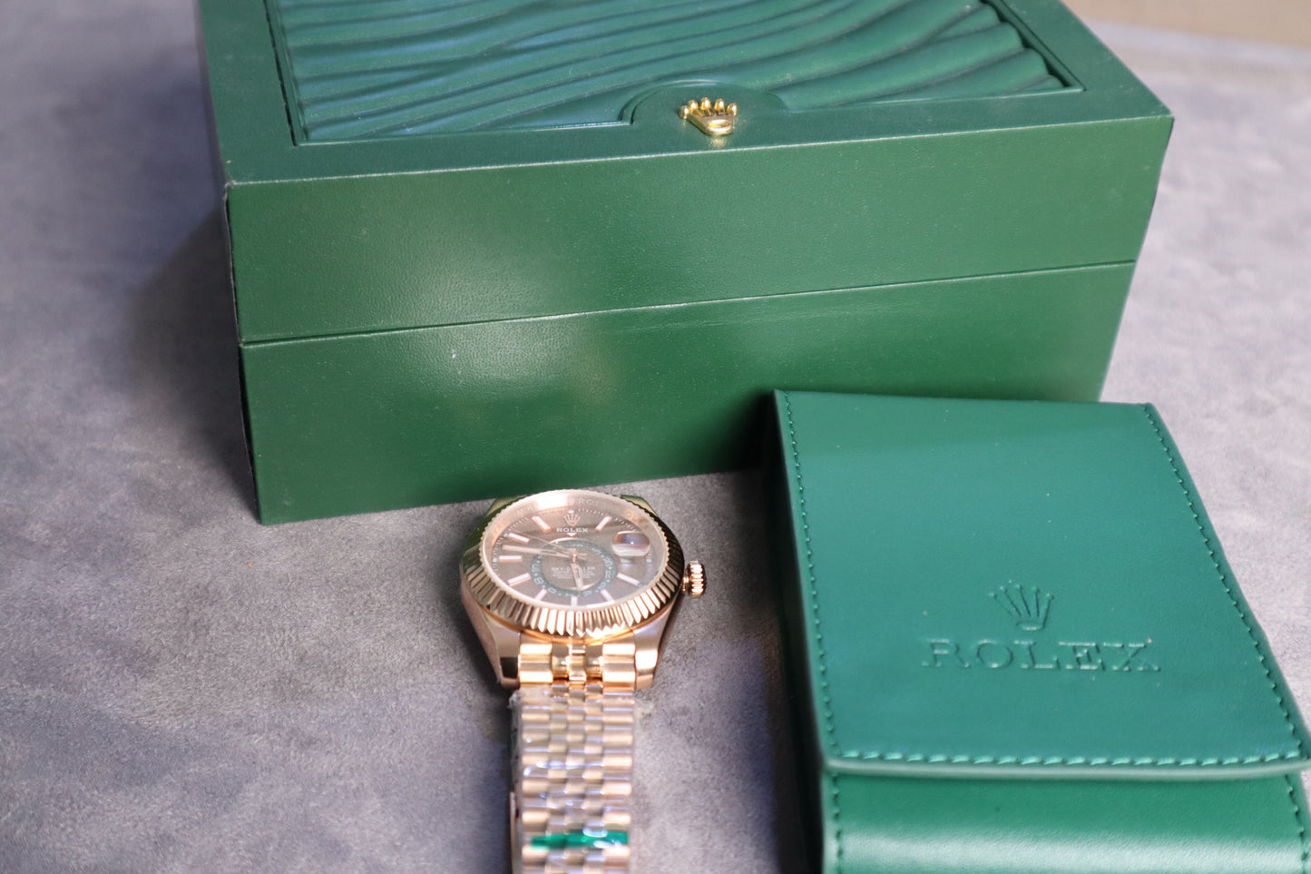 رولكس سكاي دولر جراند ماستر فول روز جولد - درجة اولى