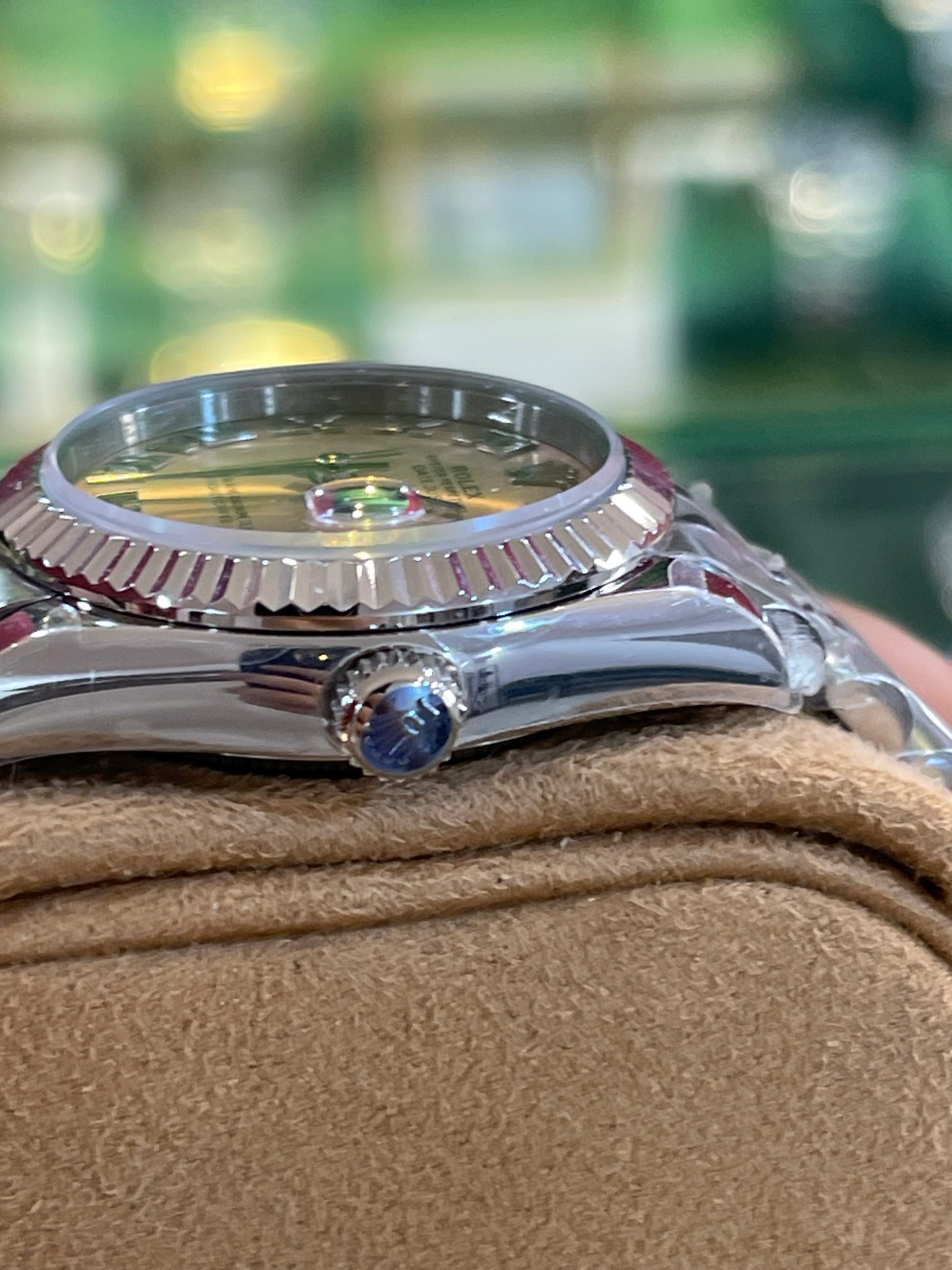 رولكس ديت جست كلين طبق الأصل نسائي ارقام روماني مينا بينك