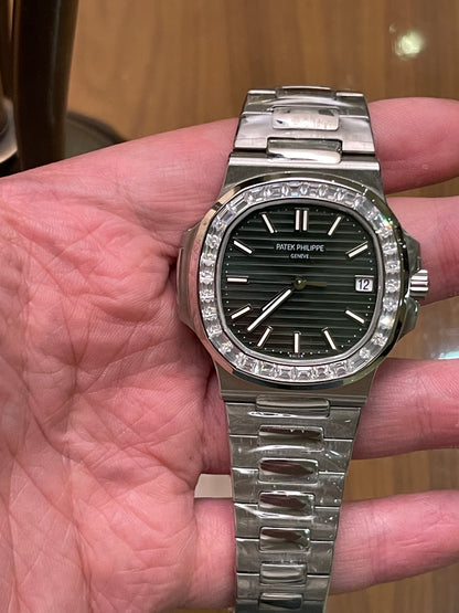 باتيك فيليب نوتلس نادرة جداً- مينا زيتوني بيزيل اوليڤ  زيتوني طبق الاصل اعلى جودة