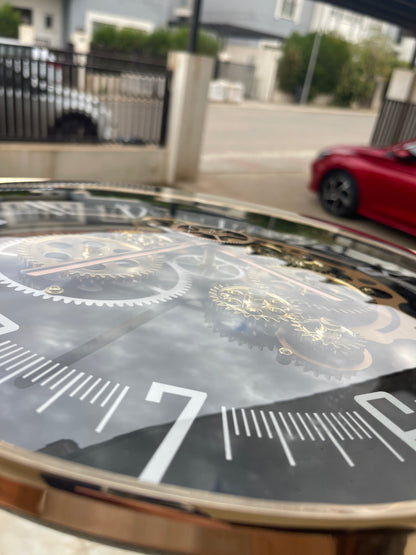 قسم رجال الأعمال ساعه حائط بتصميم كلاسيكي بمسننات تعمل بشكل كامل قطعه واحده فقط