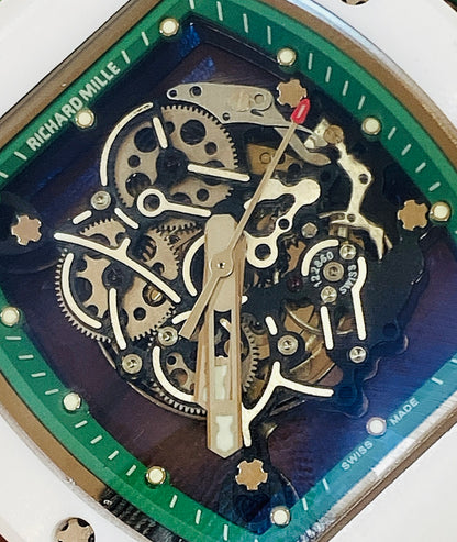 ريتشارد ميل بوبا واتسون وارد تركي- الساعة طبق الأصل ماكينة يدوية مثل الأصلية - سعر الاصلية ٤٠٠ الف دولار