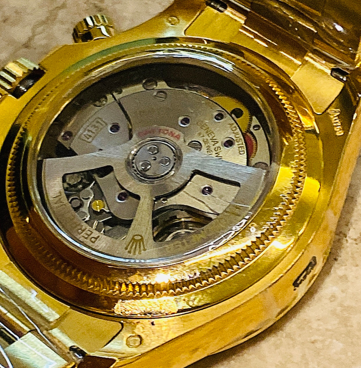 رولكس دايتونا يالو جولد مينا اصفر- كلين طبق الأصل ماكينة سويسري كورمو جراف