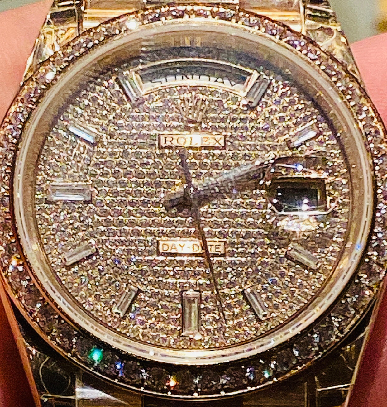 روليكس داي ديت مينا باڤيد - ساعة نادرة جدا - الساعة كليون طبق الاصل ماكينة سويسري (ووزجولد)