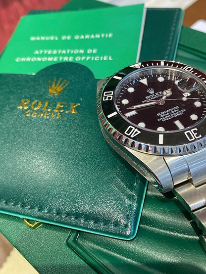 41 mm رولكس سابمارينر اسود اصدار ٢٠٢٤ كلين تايتل + الكارد الذكي الجديد