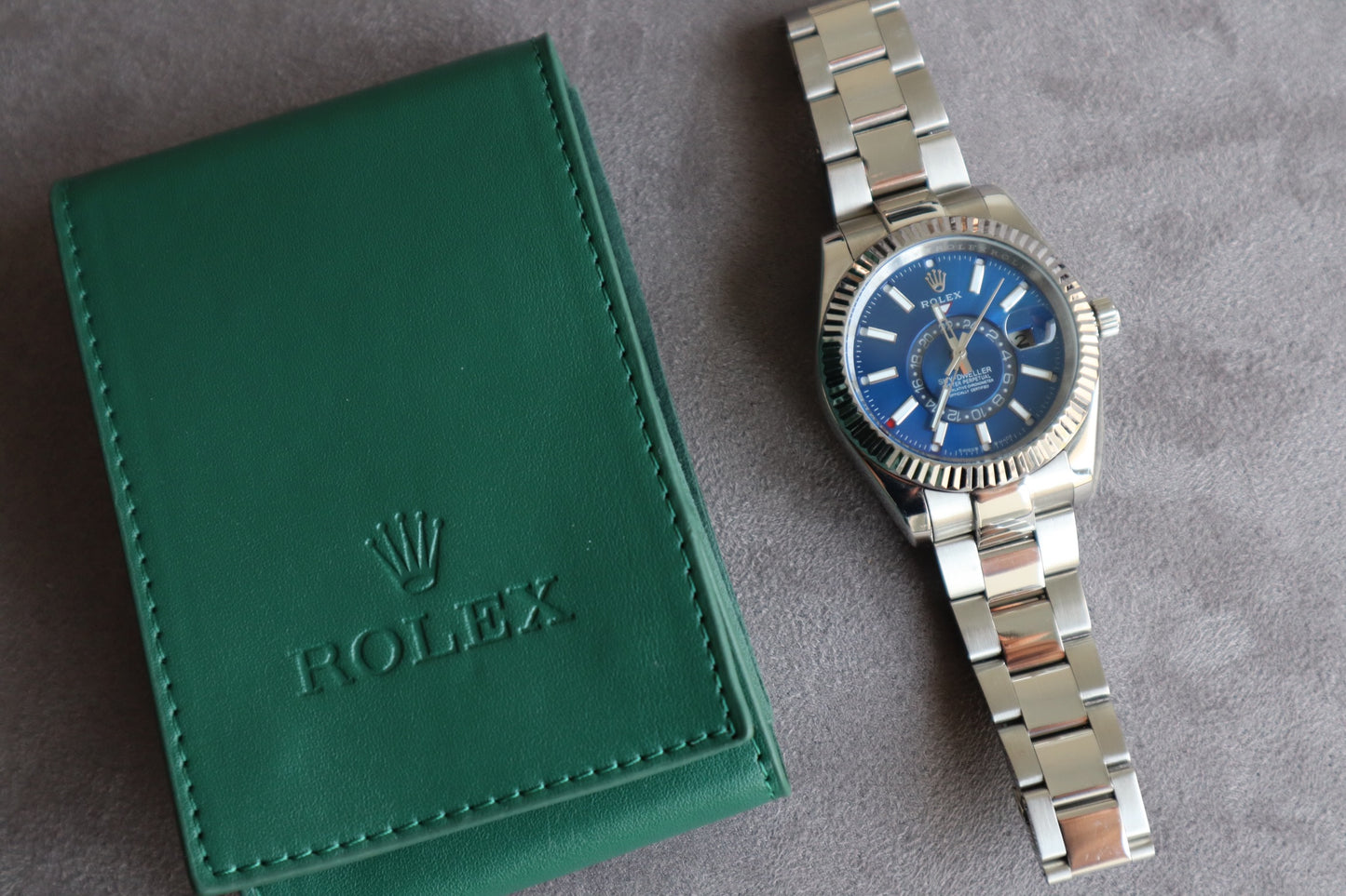 رولكس سكاي دولر مينا ازرق - الأعلى طلباً جودة الساعة جراند ماستر