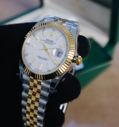 رولكس دايت جست كلين - جوبلي ستانلس و ذهب ١٨ طلاء - ماكينة سويسري طبق الاصل