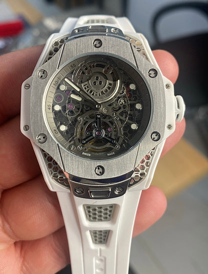 Hublot BigBang 2024 - هابلوت بيج بانج ابيض  كلون ماستر طبق الاصل