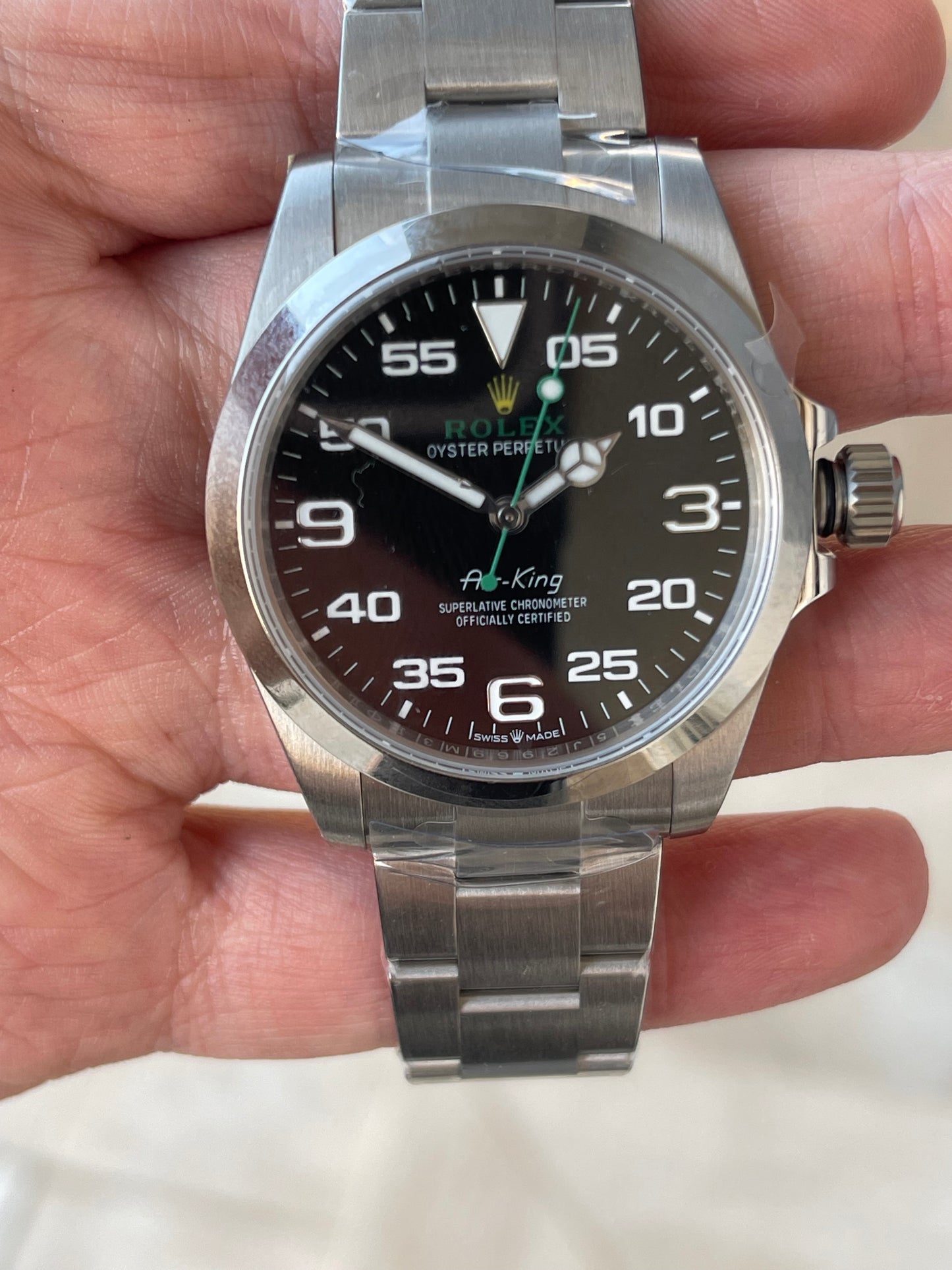 رولكس اير كينق كلين طبق الاصل من الساعات النادره Rolex air king