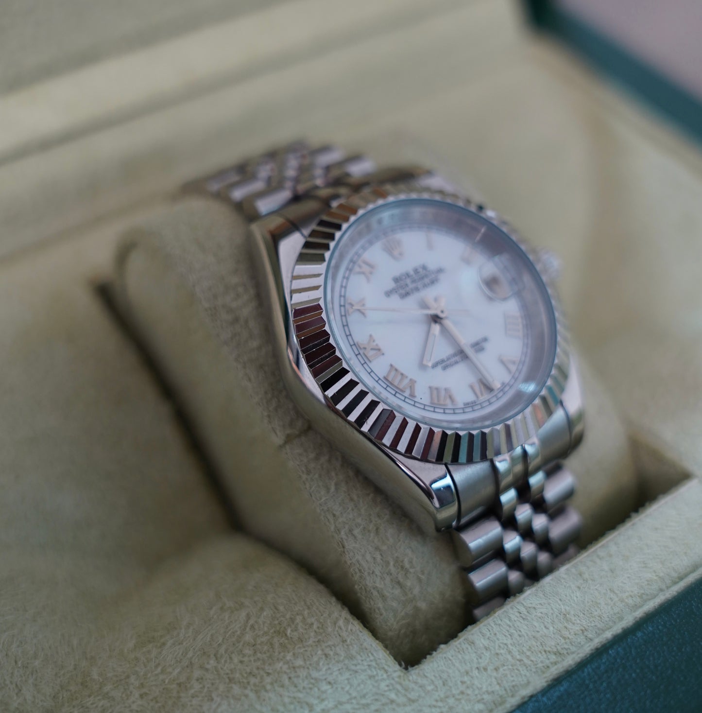 41 mm رولكس داي جست سلڤر ابيض سوبر كواليتي