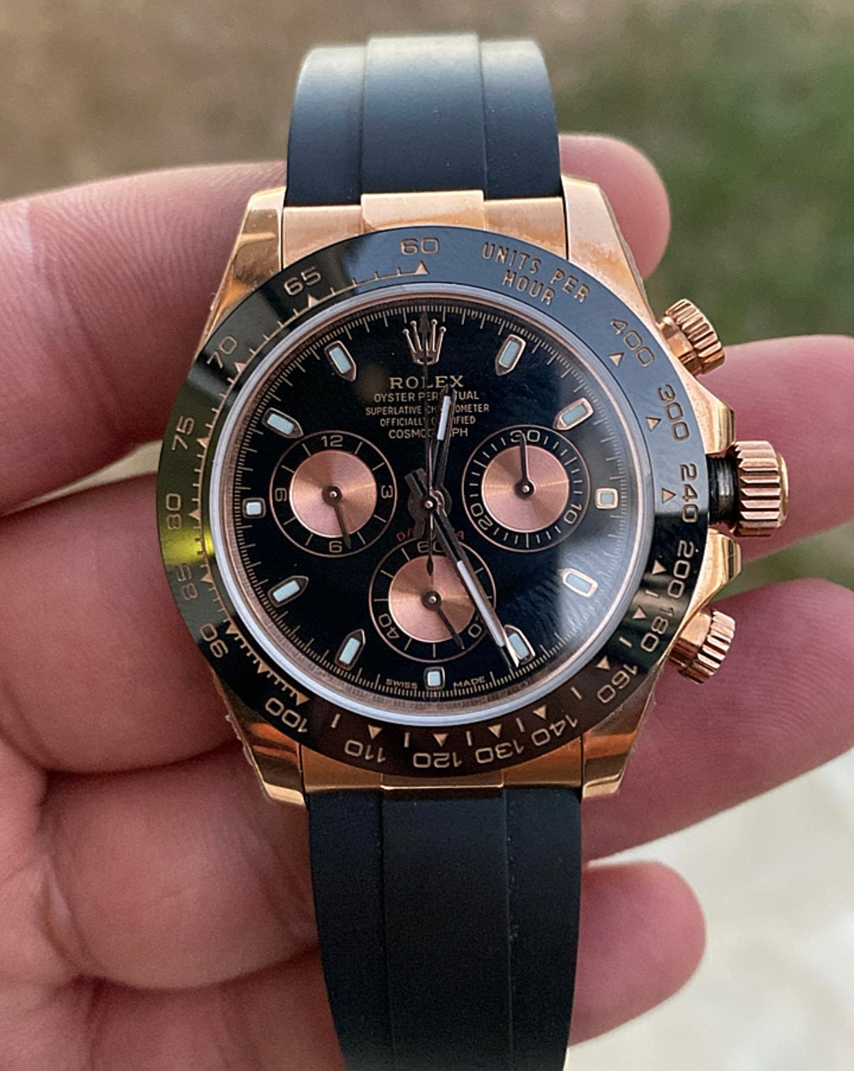 رولكس دايتونا كوزموجراف ستراب اويستر فليكس - كلين طبق الأصل